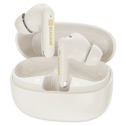 Handsfree Bluetooth Bugani Freebuds B20, TWS, ANC, Lys krem