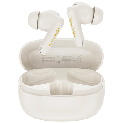 Handsfree Bluetooth Bugani Freebuds B20, TWS, ANC, Lys krem