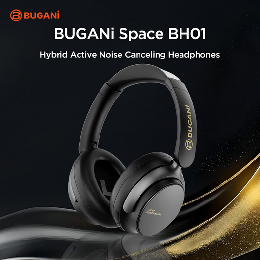 Bluetooth-håndfri Bugani Space BH01, MultiPoint, A2DP, ANC, Svart