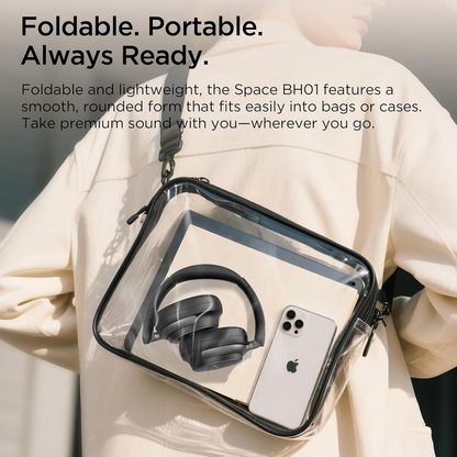 Bluetooth-håndfri Bugani Space BH01, MultiPoint, A2DP, ANC, Svart