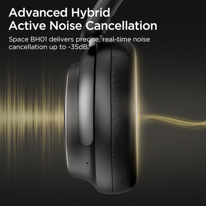 Bluetooth-håndfri Bugani Space BH01, MultiPoint, A2DP, ANC, Svart