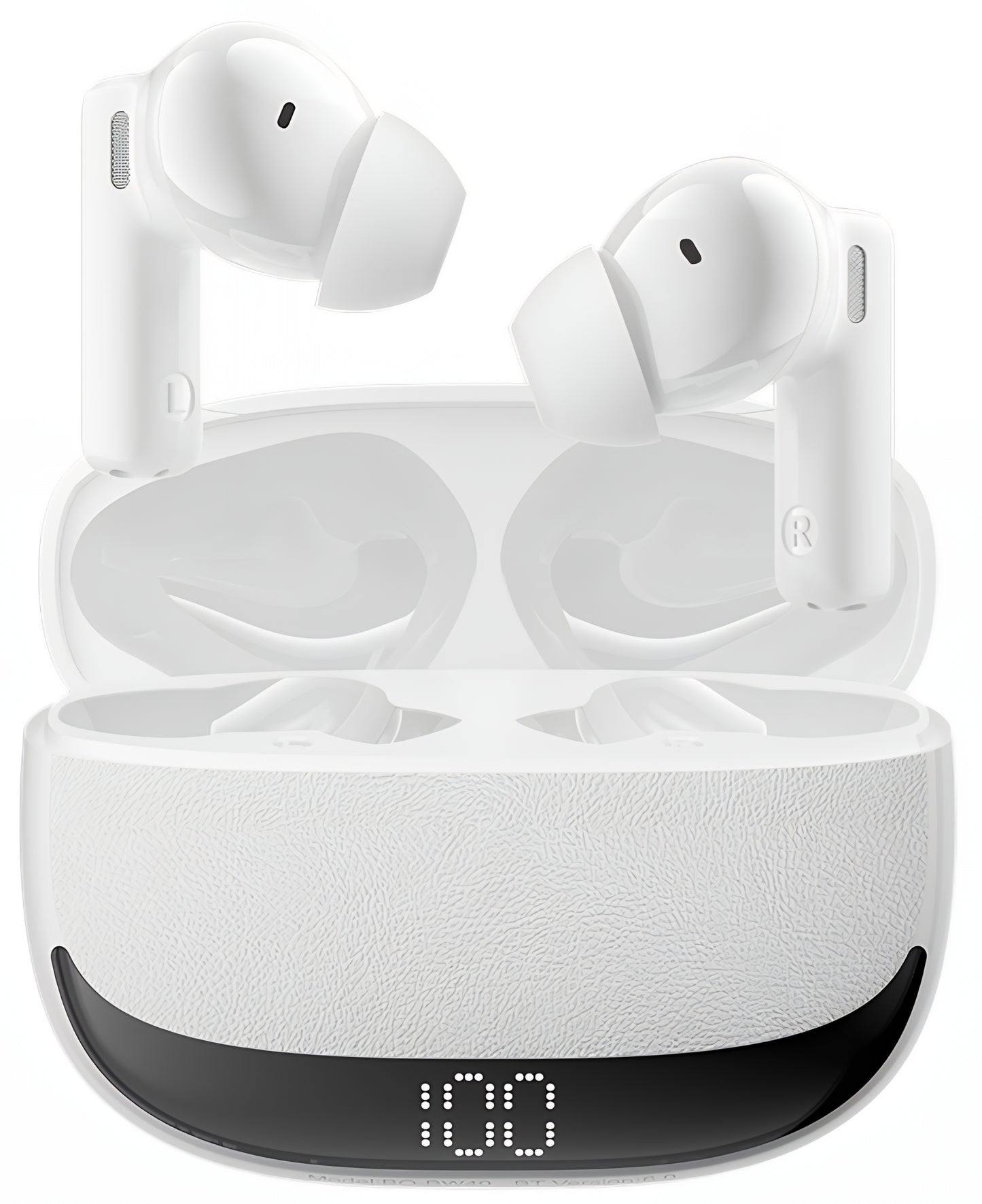 Bluetooth-håndfri BWOO BW40, TWS, ANC, Hvit
