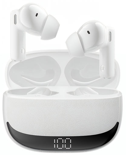 Bluetooth-håndfri BWOO BW40, TWS, ANC, Hvit