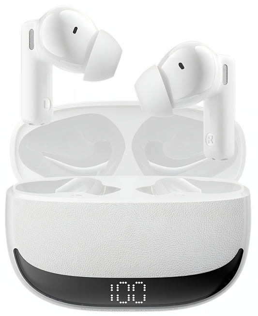 Bluetooth-håndfri BWOO BW40, TWS, ANC, Hvit