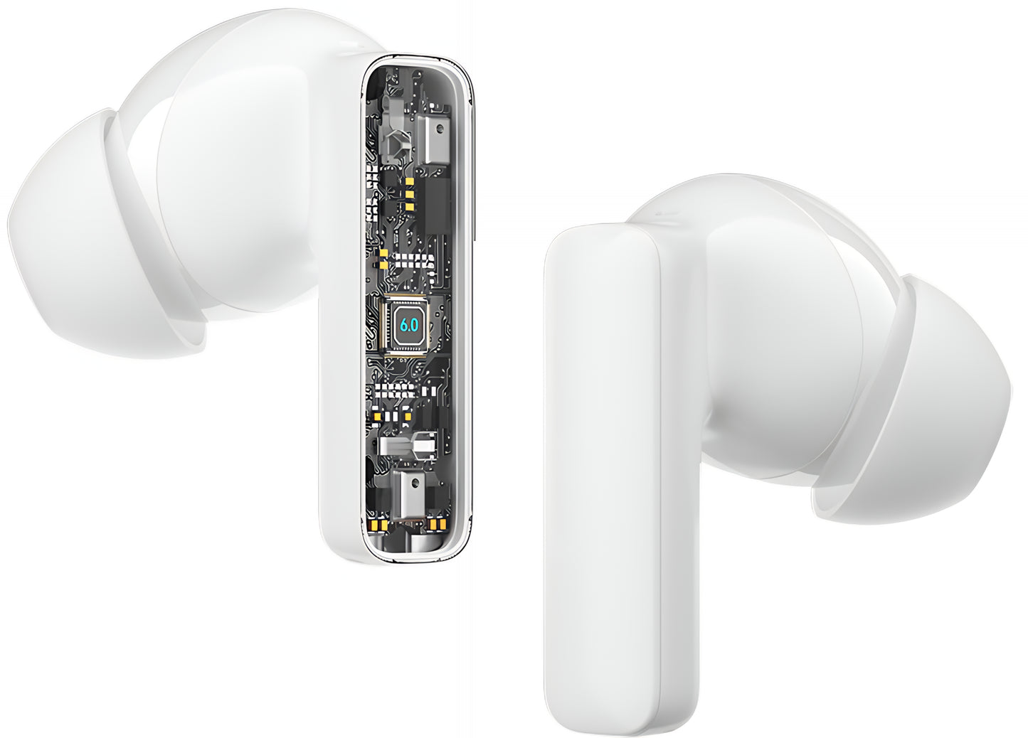 Bluetooth-håndfri BWOO BW40, TWS, ANC, Hvit