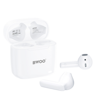Bluetooth-håndfri BWOO BW94, TWS, hvit