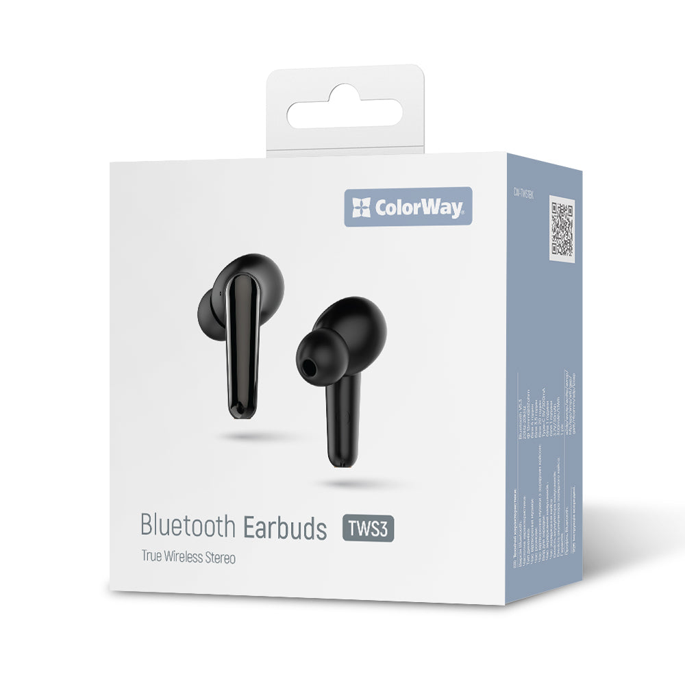Handsfree Bluetooth ColorWay TWS3, TWS, Svart
