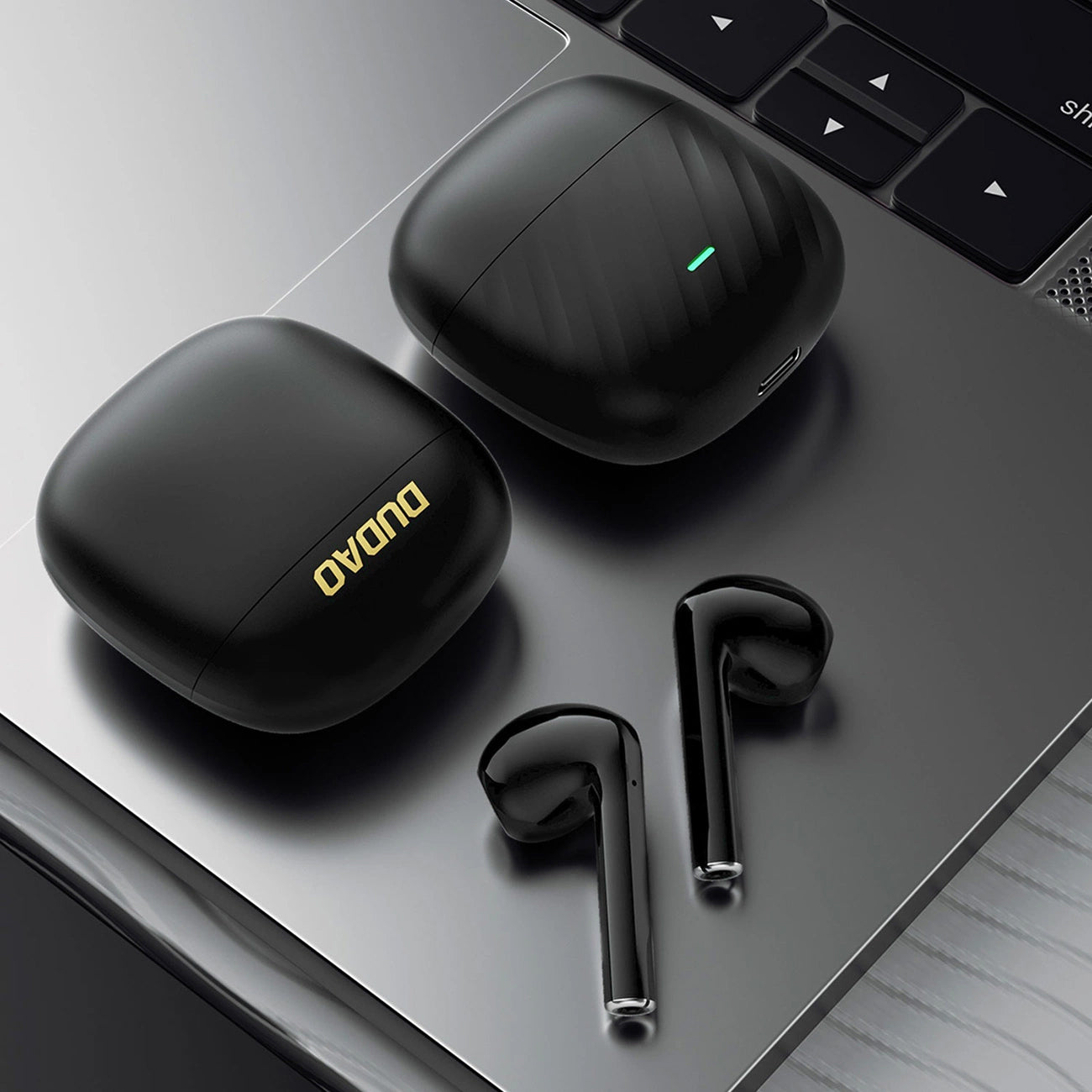 Handsfree Bluetooth Dudao U14+, TWS, Svart