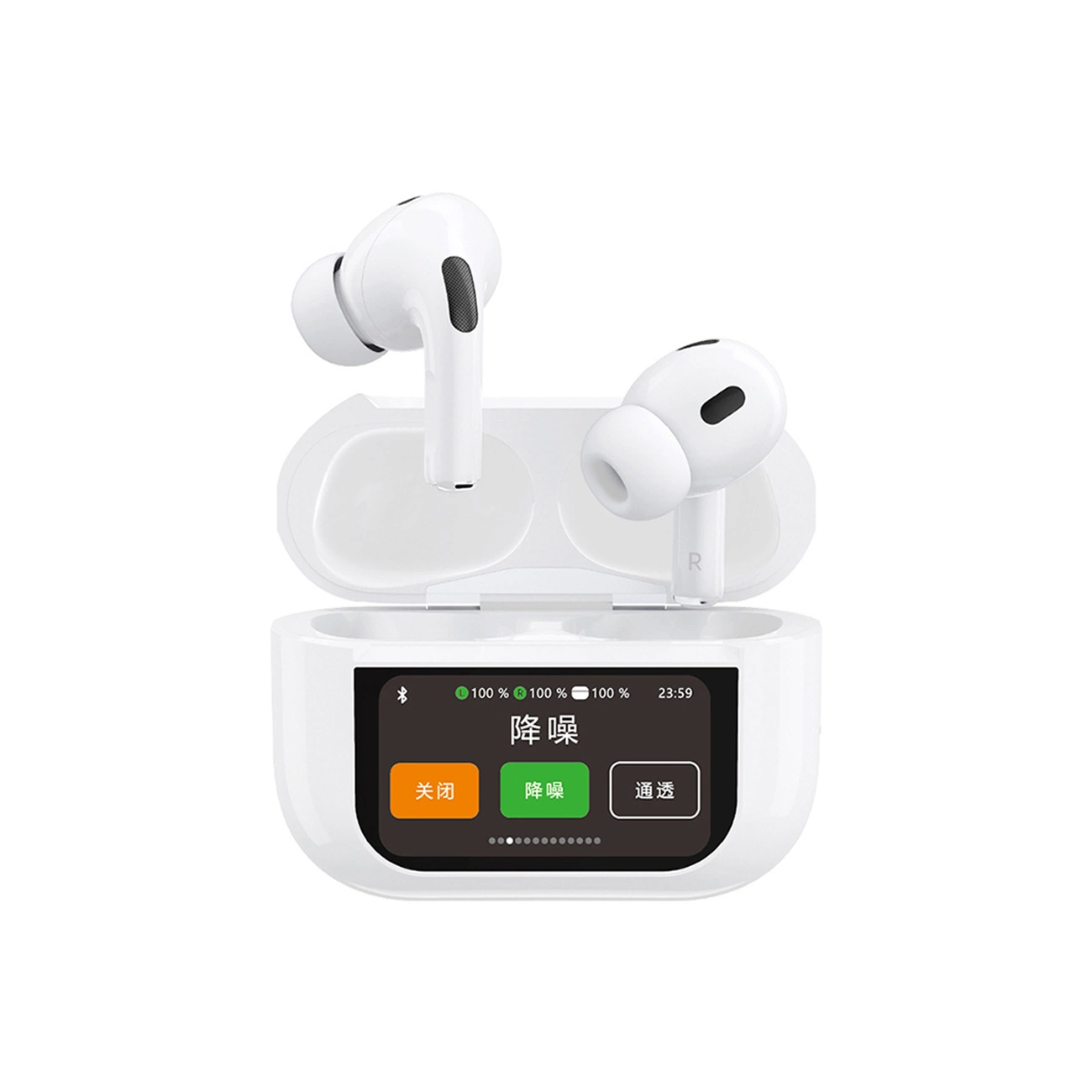 Handsfree Bluetooth Dudao U19 Display, TWS, Hvit, Reseglet