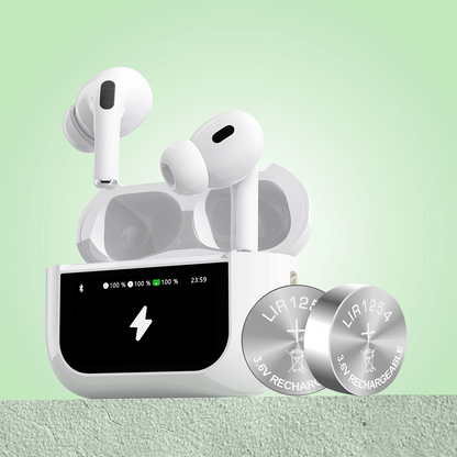Handsfree Bluetooth Dudao U19 Display, TWS, Hvit, Reseglet