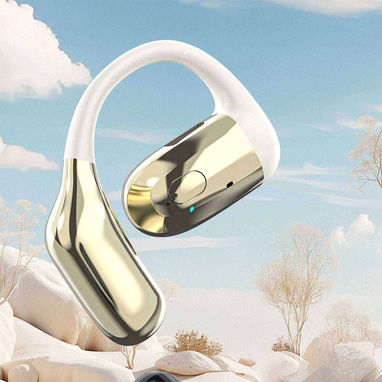 Handsfree Bluetooth Dudao U4Pro, A2DP, Gylden Beige