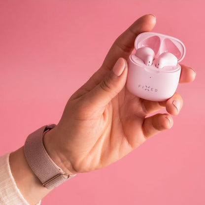 Handsfree Bluetooth Fast, TWS, Rosa