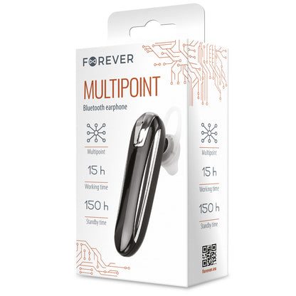 Handsfree Bluetooth Forever FBE-01, MultiPoint, Svart 