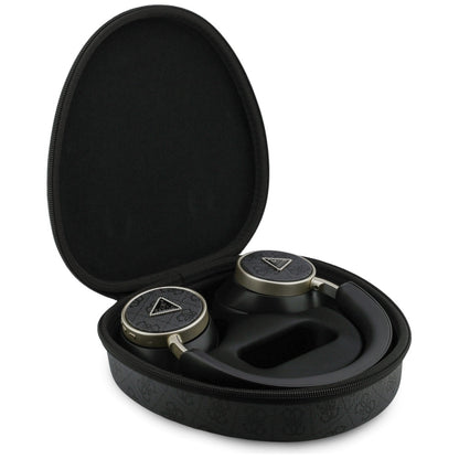 Handsfree Bluetooth Guess 4G Gold Triangle Logo, A2DP, Svart