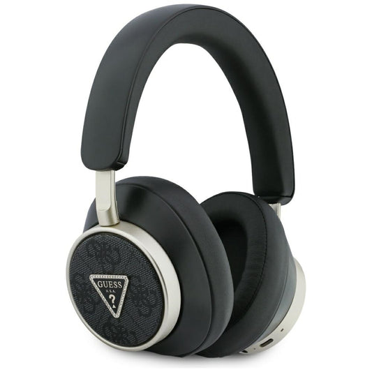 Handsfree Bluetooth Guess 4G Gold Triangle Logo, A2DP, Svart