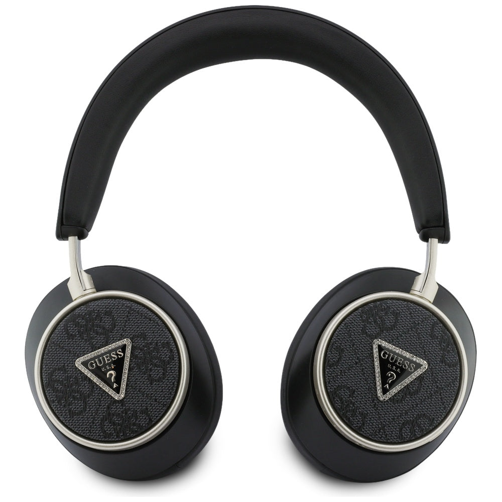 Handsfree Bluetooth Guess 4G Gold Triangle Logo, A2DP, Svart