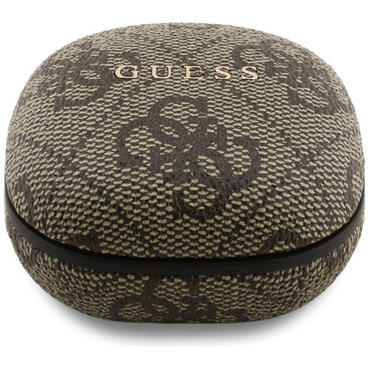 Handsfree Bluetooth Guess 4G Classic Metal Logo, TWS, Brun