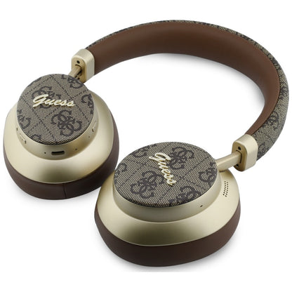 Handsfree Bluetooth Guess 4G Gold Script Metal, A2DP, Brun