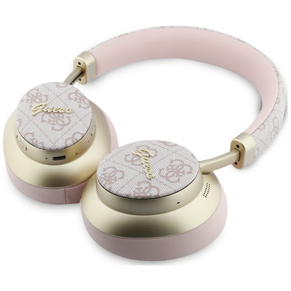 Handsfree Bluetooth Guess 4G Gold Script Metal, A2DP, Rosa