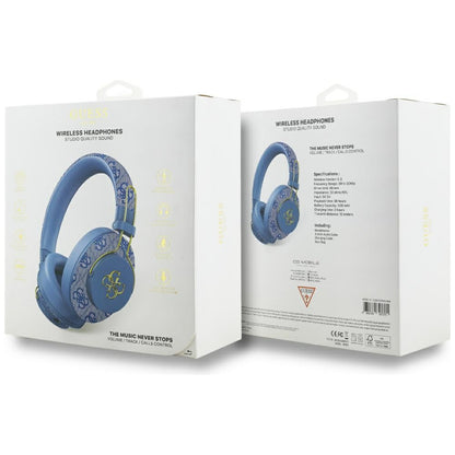 Handsfree Bluetooth Guess 4G Metal Logo, A2DP, Blå