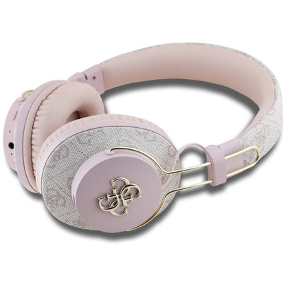 Handsfree Bluetooth Guess 4G Metal Logo, A2DP, Rosa