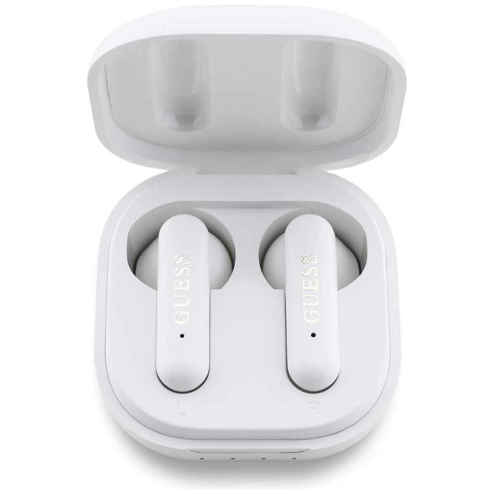 Handsfree Bluetooth Guess 4G Metal Logo, TWS, Hvit