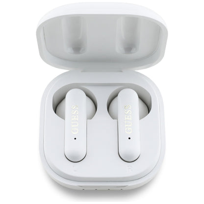 Handsfree Bluetooth Guess 4G Metal Logo, TWS, Hvit