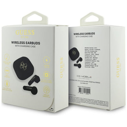 Handsfree Bluetooth Guess 4G Metal Logo, TWS, Hvit