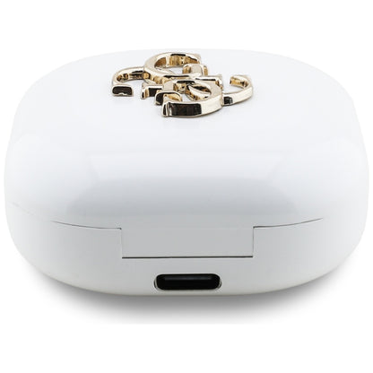 Handsfree Bluetooth Guess 4G Metal Logo, TWS, Hvit