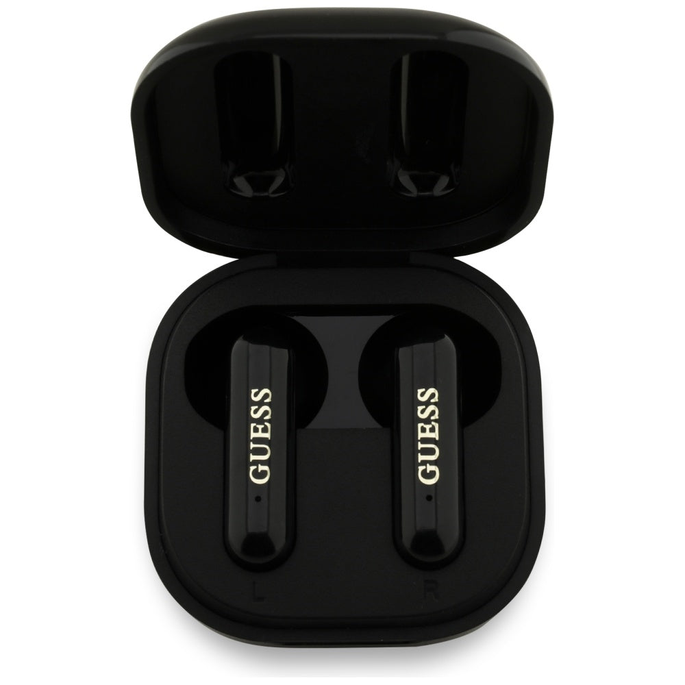 Handsfree Bluetooth Guess 4G Metal Logo, TWS, Svart