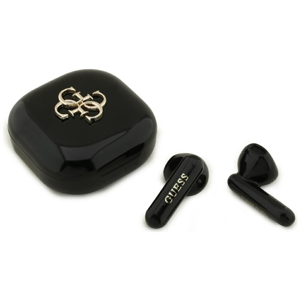Handsfree Bluetooth Guess 4G Metal Logo, TWS, Svart