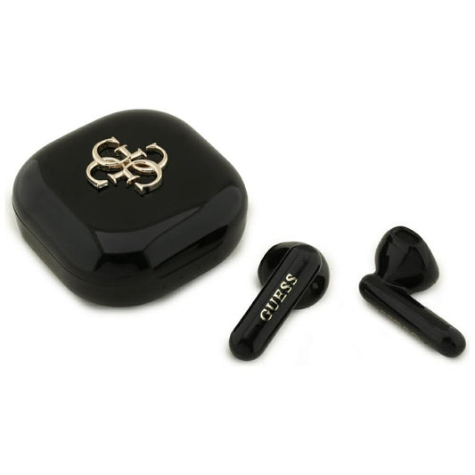 Handsfree Bluetooth Guess 4G Metal Logo, TWS, Svart