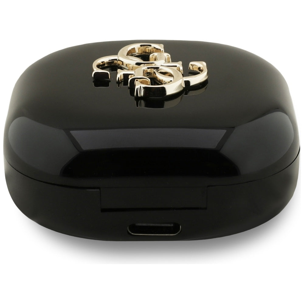Handsfree Bluetooth Guess 4G Metal Logo, TWS, Svart