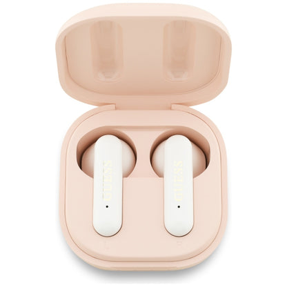 Handsfree Bluetooth Guess 4G Metal Logo, TWS, Rosa