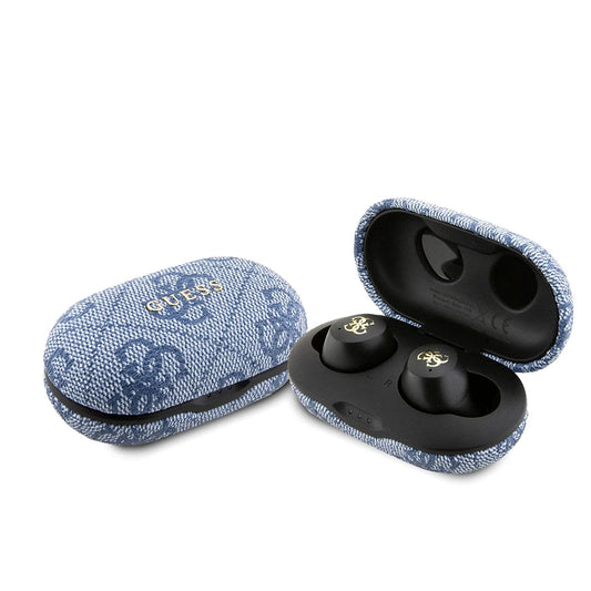 Handsfree Bluetooth Guess 4G Metal, TWS, Blå