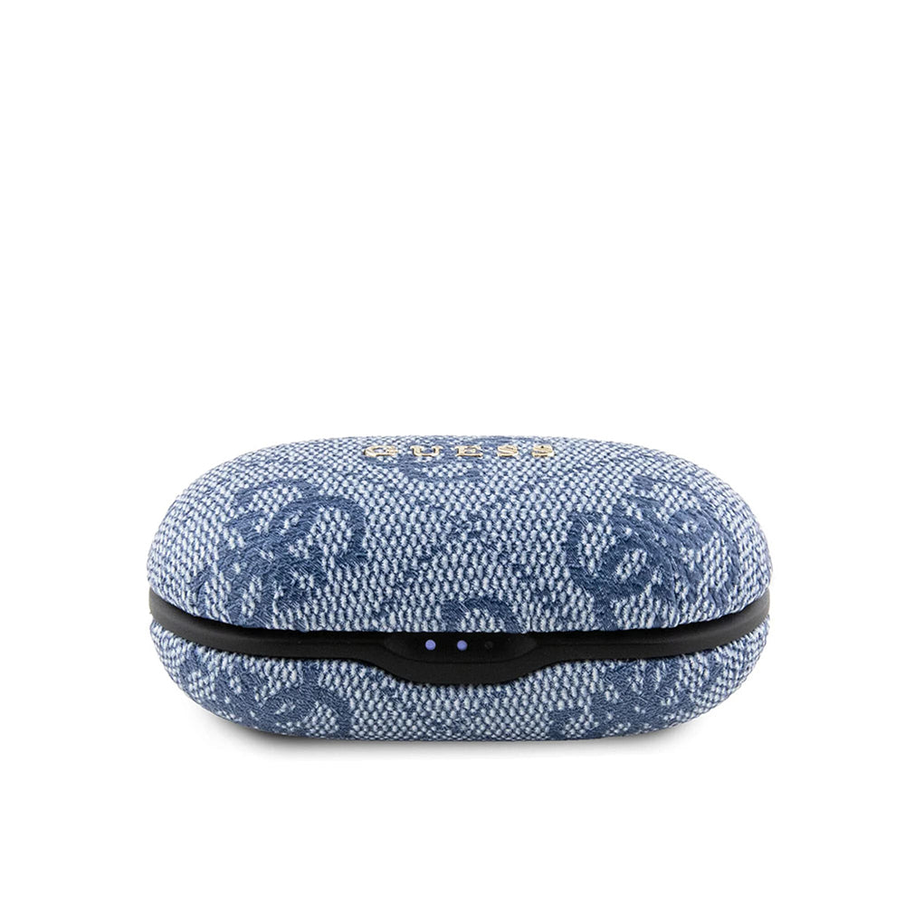 Handsfree Bluetooth Guess 4G Metal, TWS, Blå