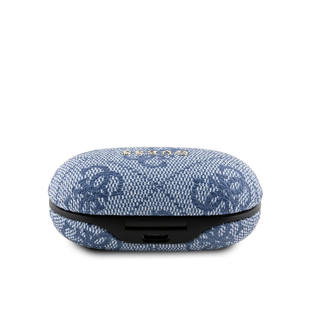 Handsfree Bluetooth Guess 4G Metal, TWS, Blå