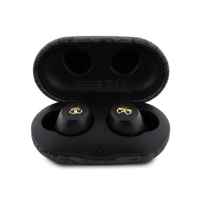 Handsfree Bluetooth Guess 4G Metal, TWS, Svart