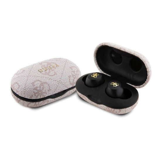 Handsfree Bluetooth Guess 4G Metal, TWS, Rosa