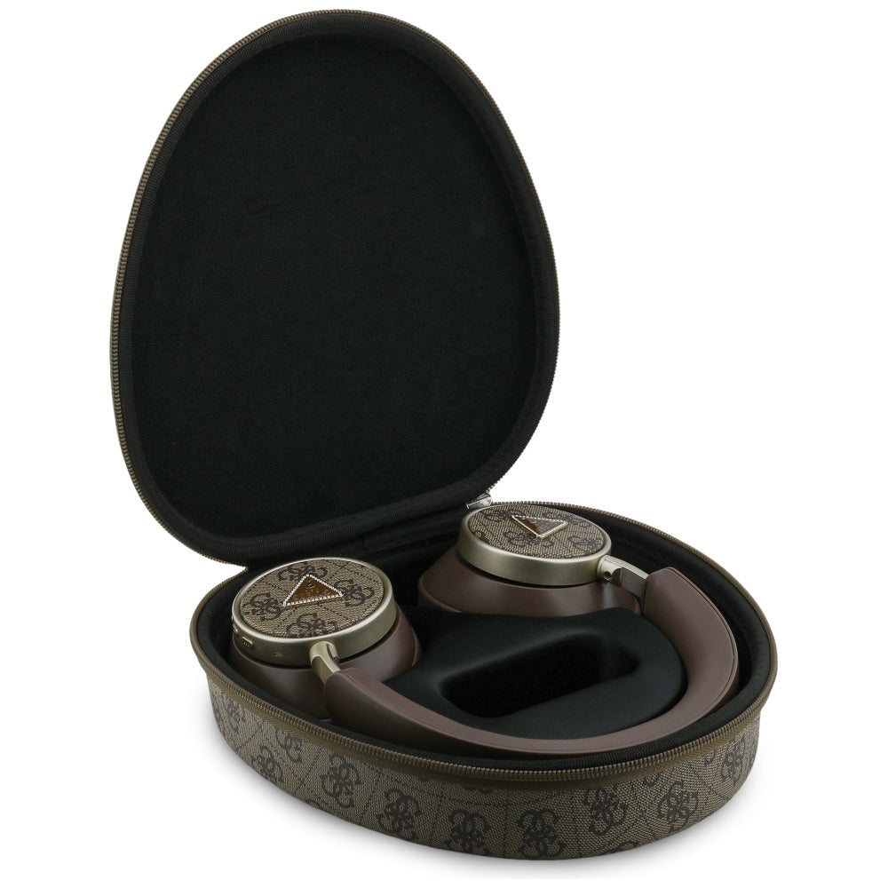 Handsfree Bluetooth Guess 4G Gull Trekant Logo, A2DP, Brun