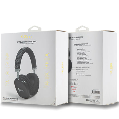 Handsfree Bluetooth Guess GCube Metallic Script Logo, A2DP, Svart