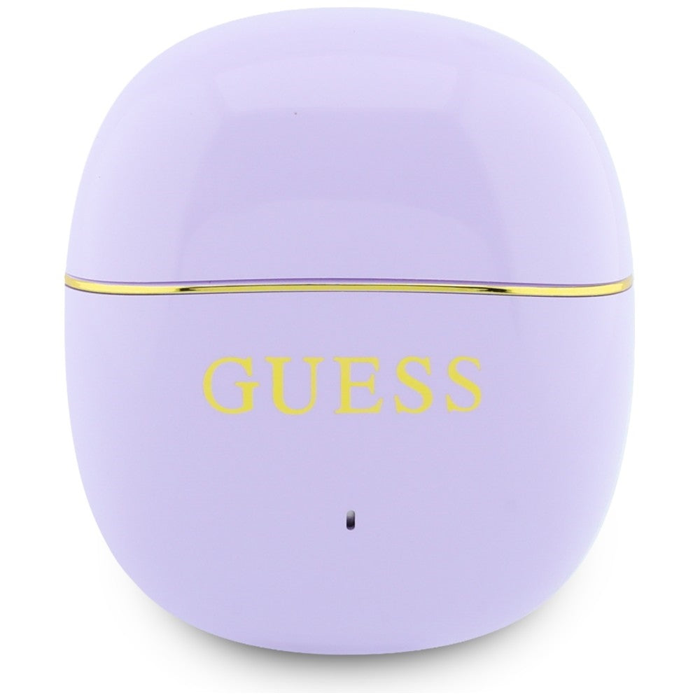 Handsfree Bluetooth Guess Glossy Gold Line Classic, TWS, Lilla