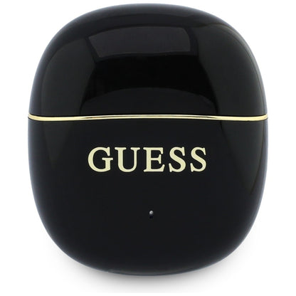 Handsfree Bluetooth Guess Glossy Gold Line Classic, TWS, Svart