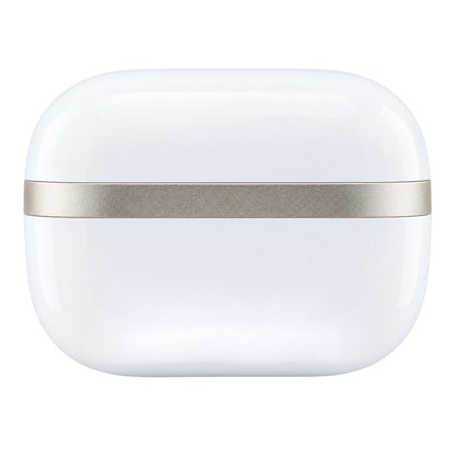 Guess Bluetooth-håndfrie ørepropper Glossy Gold Line Printed Classic Logo, TWS, hvite