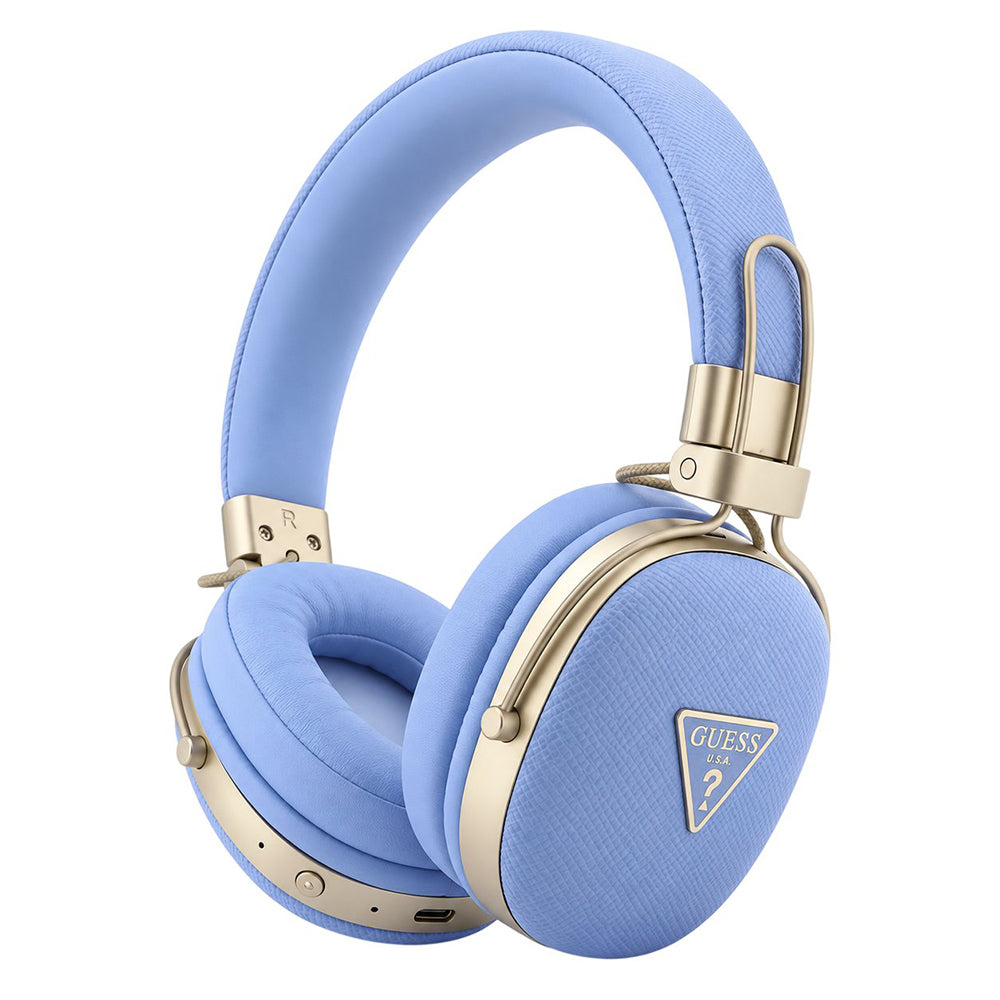 Guess Grained Triangle Logo Bluetooth-håndfri, A2DP, blå