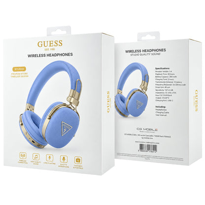 Guess Grained Triangle Logo Bluetooth-håndfri, A2DP, blå