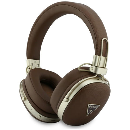 Handsfree Bluetooth Guess Grained Triangle Logo, A2DP, Brun