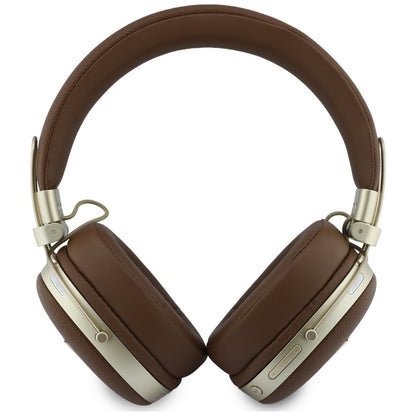Handsfree Bluetooth Guess Grained Triangle Logo, A2DP, Brun