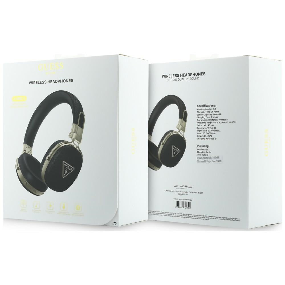 Handsfree Bluetooth Guess Kornet Triangel Logo, A2DP, Svart
