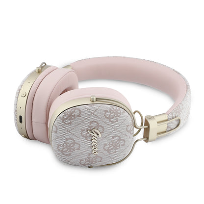 Handsfree Bluetooth Guess Metal 4G Script Logo, A2DP, Rosa